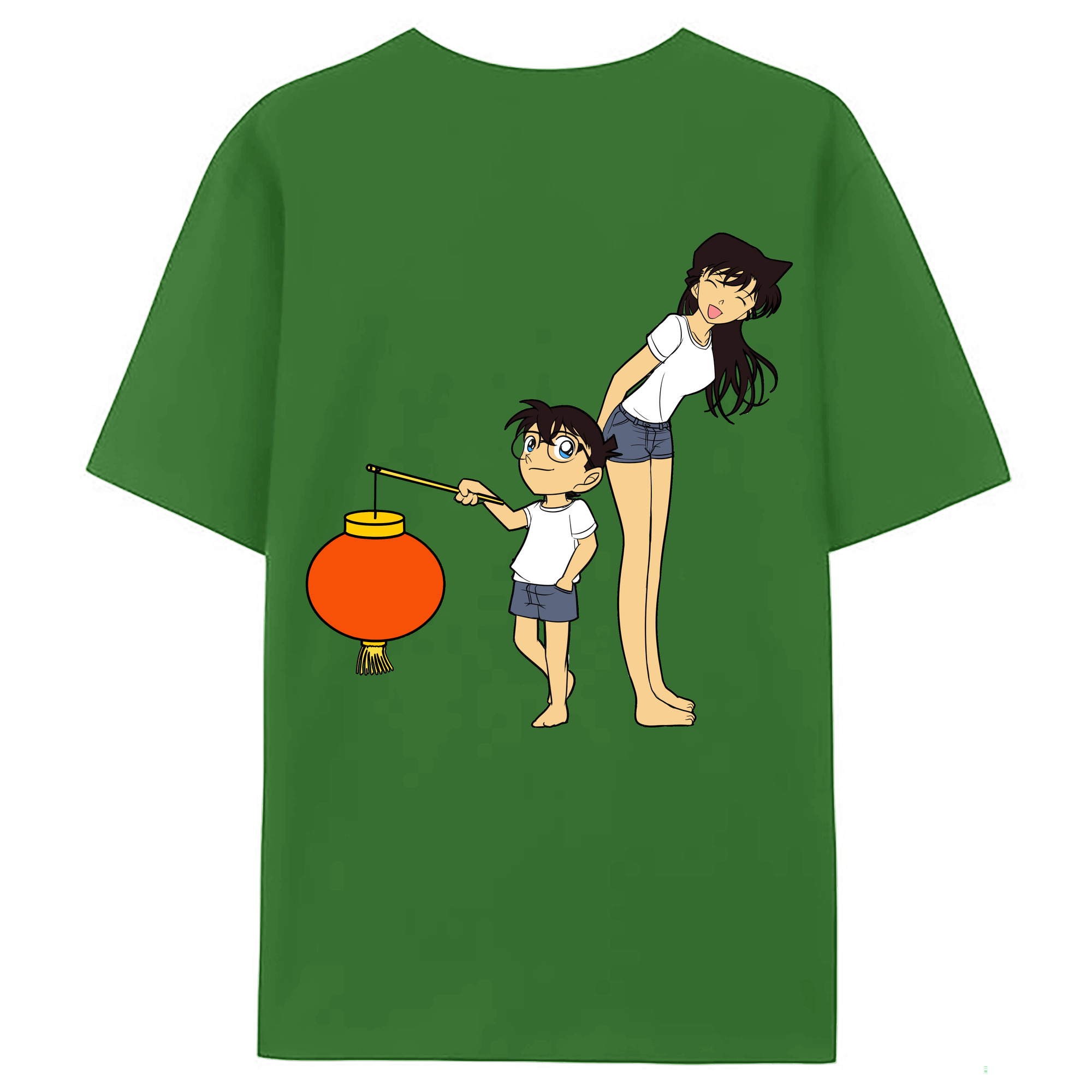 （画像用） 名探偵コナン 毛利 蘭 もうり らん、モーリ ラン Detective Conan Rachel Moore レディース半袖Tシャツ(バックプリント)